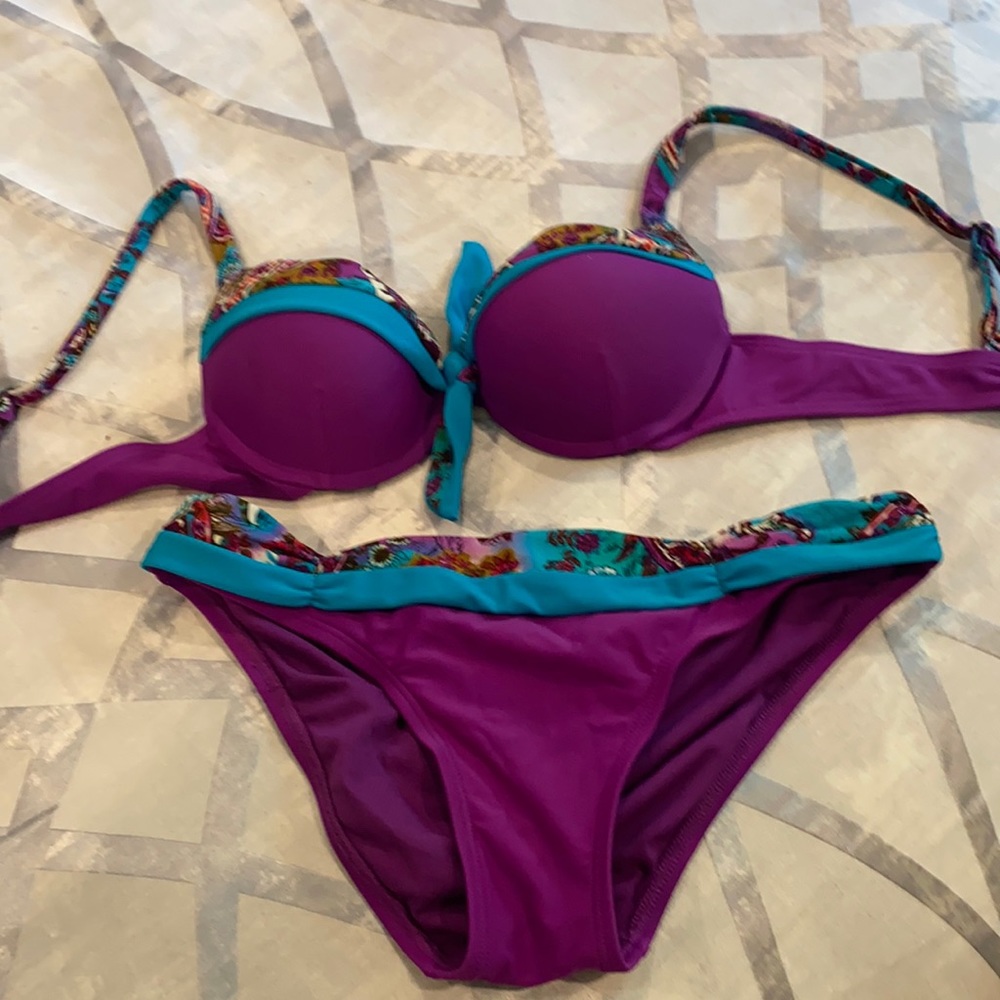 Purple Becca two piece bikini
